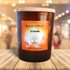 Bougie parfumée Citronnelle dans un pot en verre ambré