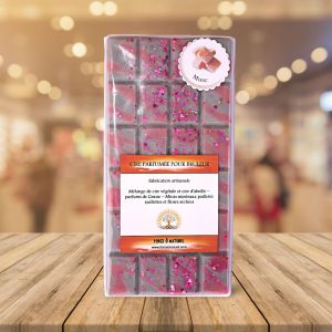 fondant parfumé en tablette Musc élégant mica et paillettes biodégradables